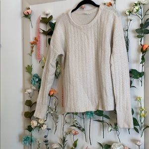 GAP White Knit Sweater